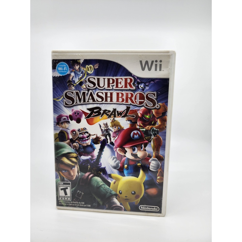 Super Smash Bros Brawl Nintendo Wii Game RVL-RSBE-USA Complete CIB